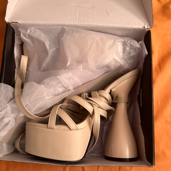 Feelings For You Extreme Platform Heels - Off White - Picture 5 of 5